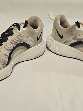 Nike Neutral Tone Running Sneakers with Black Accents